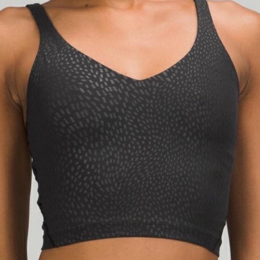 Lululemon Athletica Black Tank Top with Textured Design